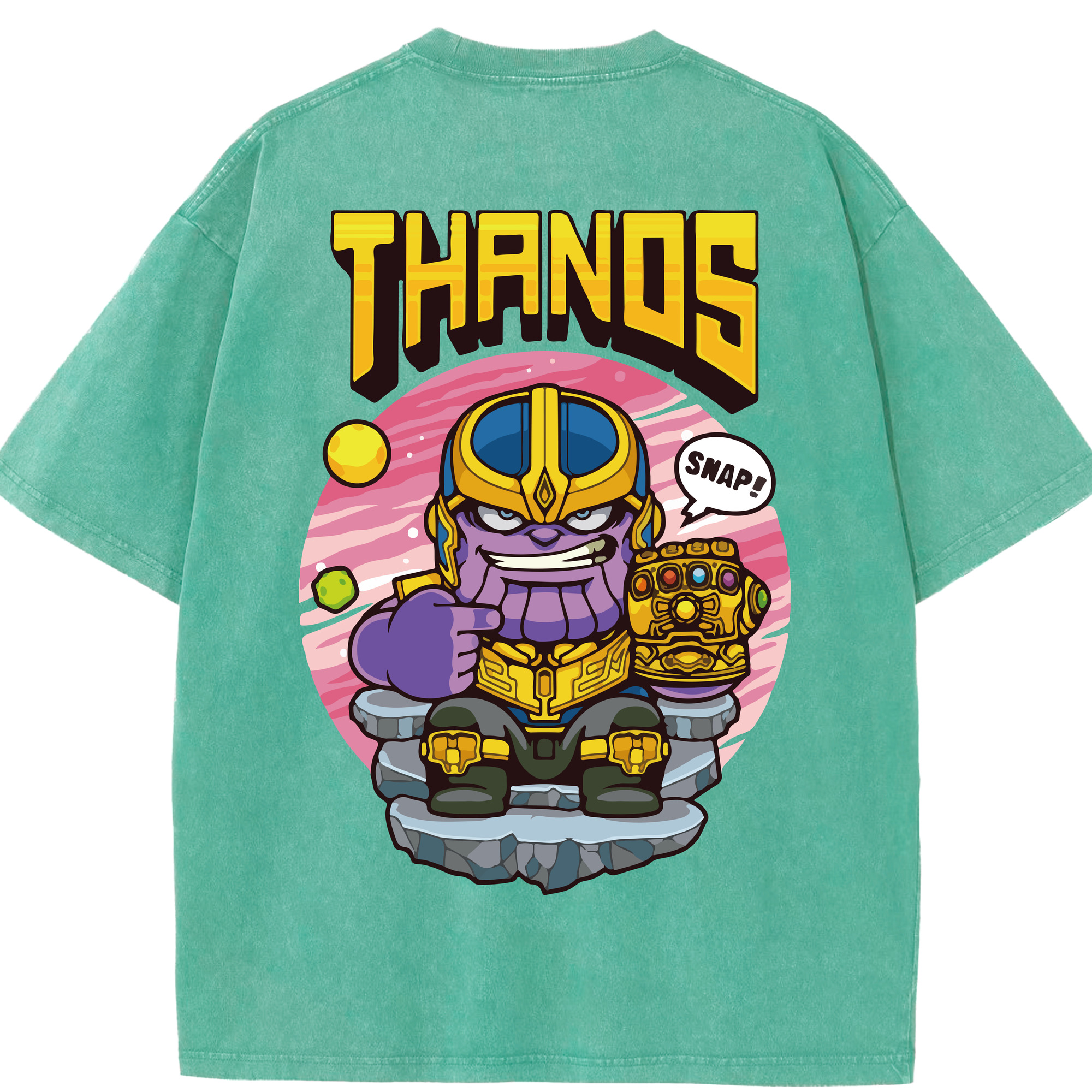 （画像用） アベンジャーズ The Avengers 綿100% ヴィンテージ風 半袖Tシャツ（背面プリント）